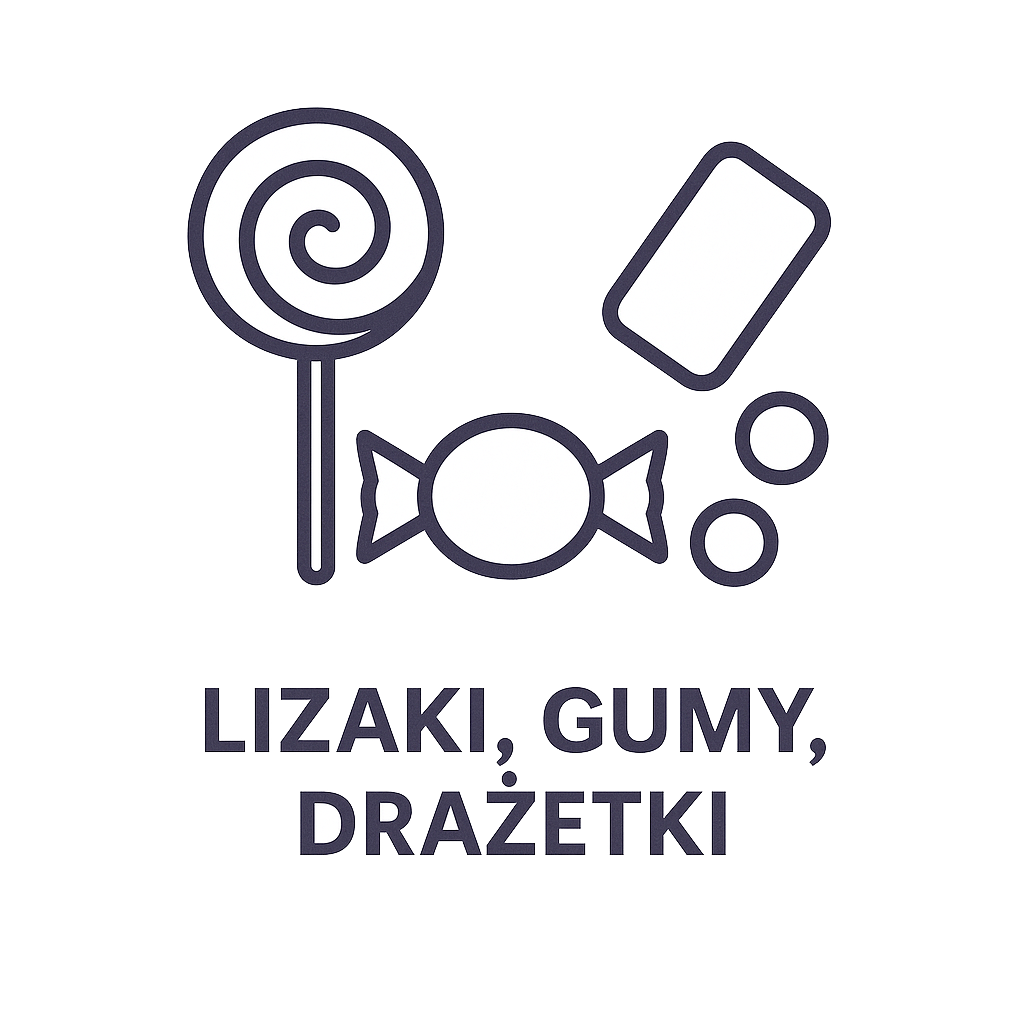 Lizaki, gumy, drażetki