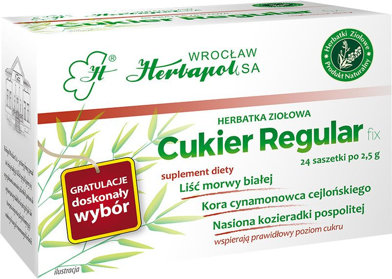 HERBAPOL  CUKIER REGULAR  FIX  (24x2,5g)   (d=40)