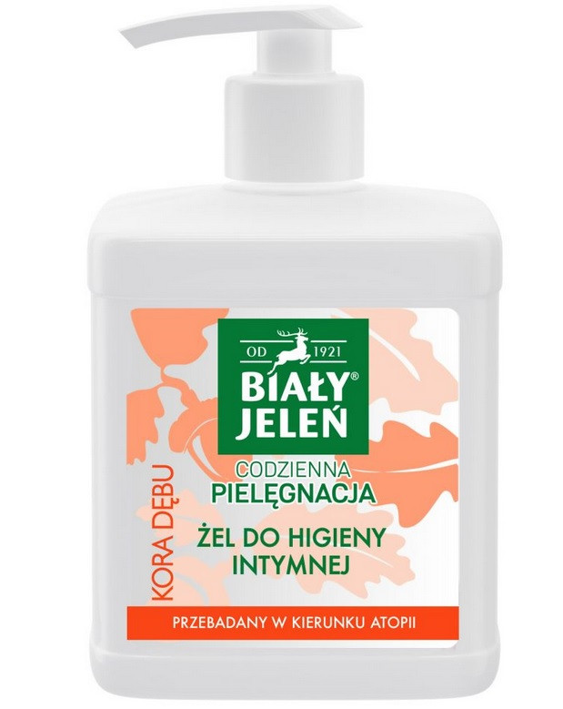 BIAŁY JELEŃ  Hipoalergiczny Żel do higieny intymnej KORA DĘBU  500ml   (k=8)