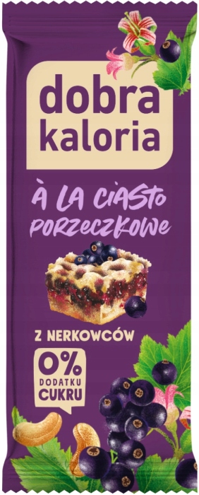 KUBARA Dobra Kaloria Baton z nerkowców ala ciasto porzeczkowe 35g   (d=20)
