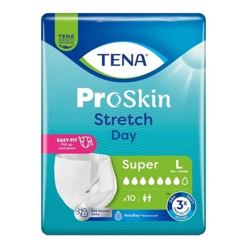 TENA STRETCH PROSKIN SUPER Day L 10  (761206)   (k=4)
