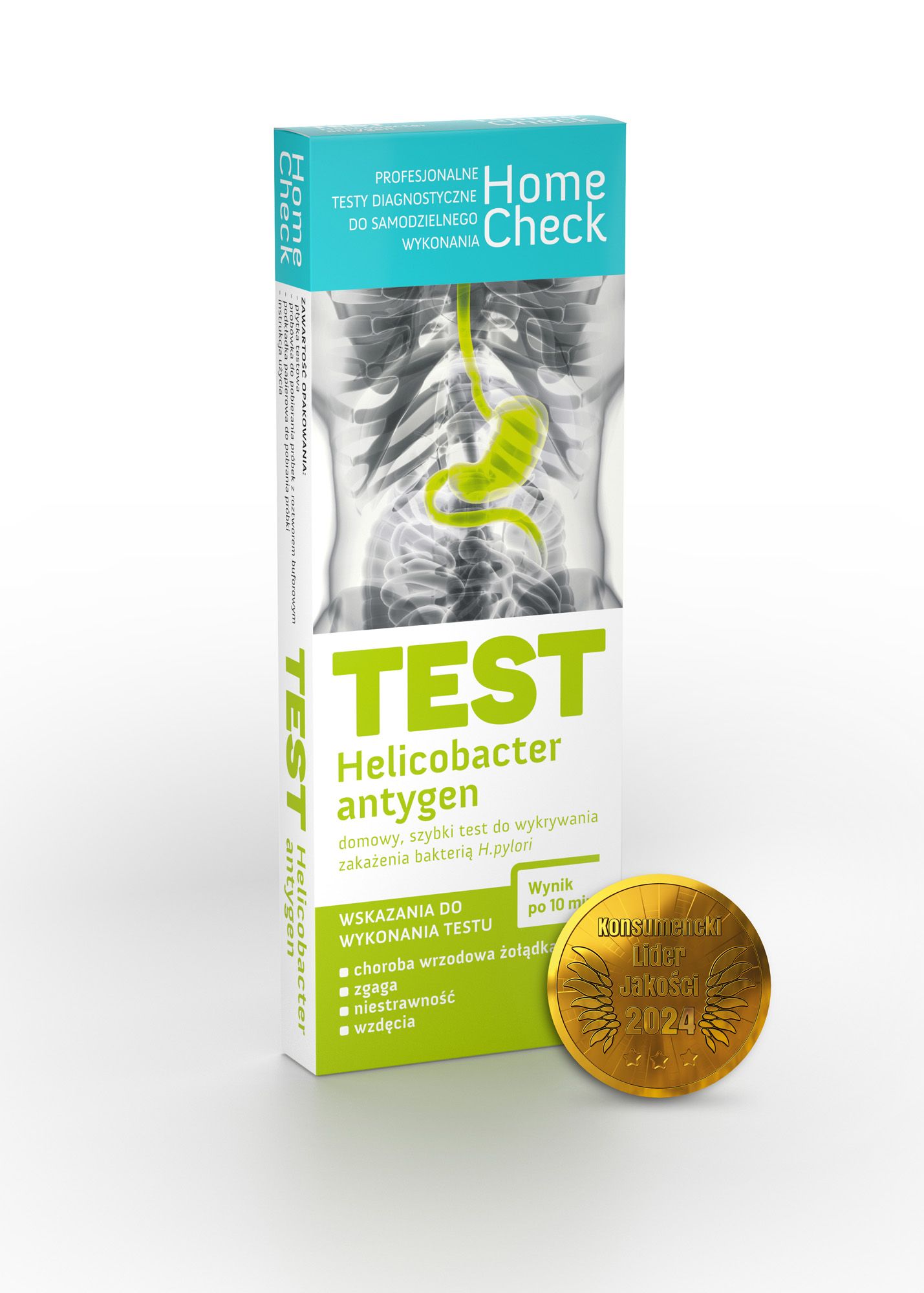 MILAPHARM Test HELICOBACTER ANTYGEN do wykrywania zakażenia bakterią H.pylori 1szt    (k=5)