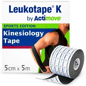 LEUKOTAPE K by Actimove Sports Edition 5cmx5m Black  (6507825)   (k=24)