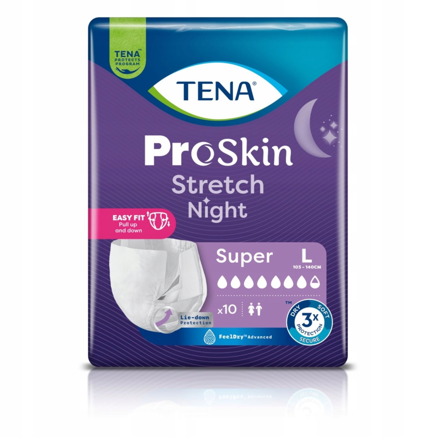 TENA STRETCH PROSKIN SUPER Night L 10  (761204)   (k=4)