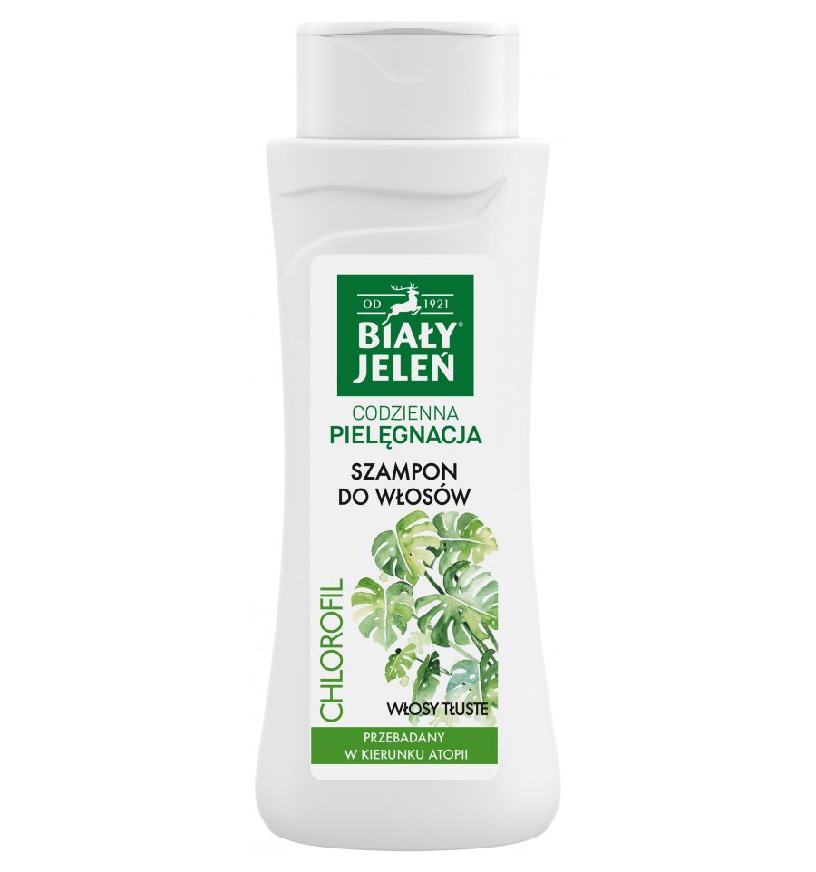 BIAŁY JELEŃ  Szampon do włosów tłustych CHLOROFIL   300ml  (k=16)