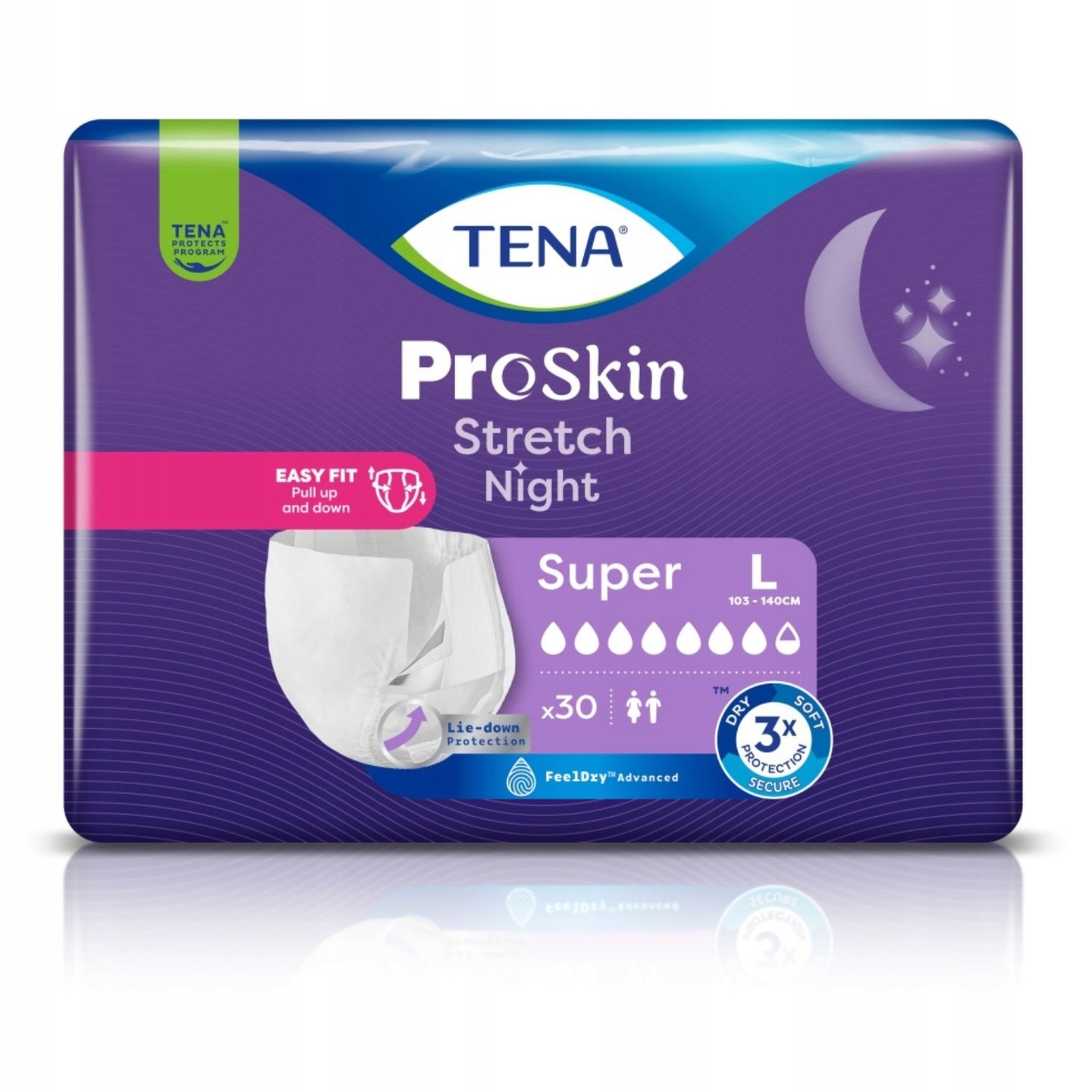 TENA STRETCH PROSKIN SUPER Night L 30  (761196)   (k=2)