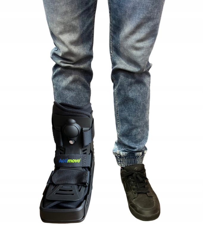 ACTIMOVE PRO  Orteza na goleń i stopę  NISKI Zamknięte Palce rozm. M  czarny  (7627632)   (k=16)
