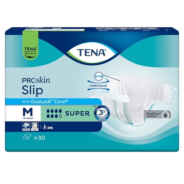 TENA SLIP PROSKIN SUPER M '30  (zielone)  (711208)   (k=3)   (NEW)