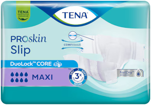 TENA SLIP PROSKIN MAXI L '10  (fioletowe)  (712402)   (k=4)   (NEW)