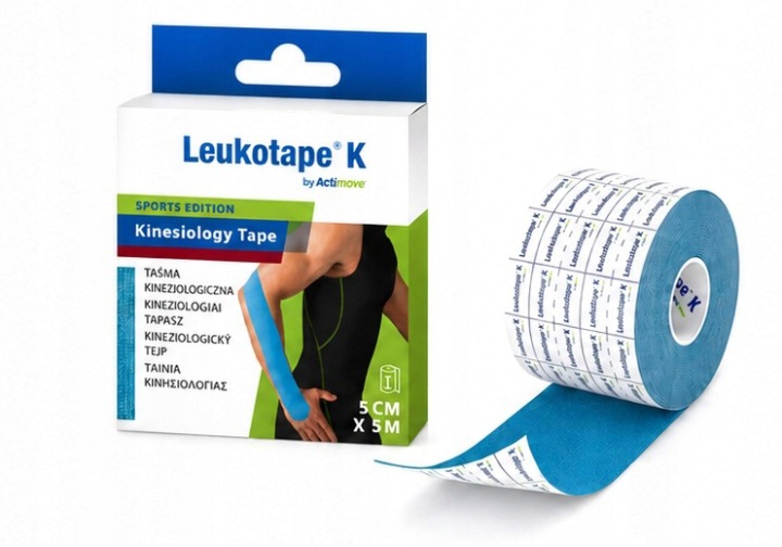 LEUKOTAPE K by Actimove Sports Edition 5cmx5m Light Blue  (6507822)   (k=24)