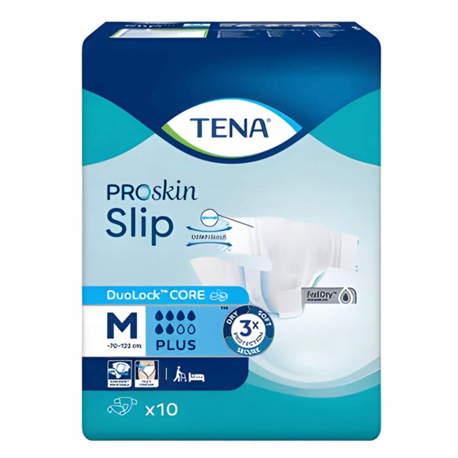 TENA SLIP PROSKIN PLUS M '10 OTC  (niebieskie)  (710608)   (k=4)   (NEW)