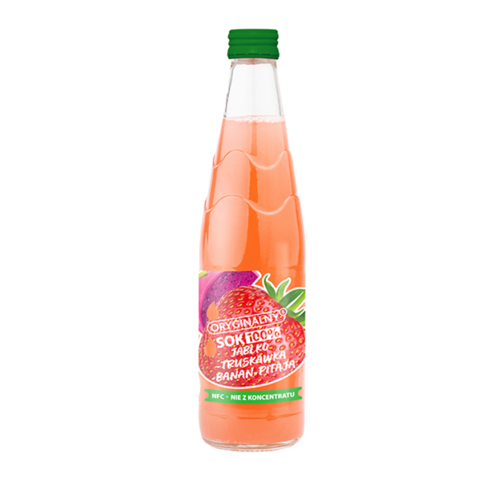 ORYGINALNY SOK  Jabłko/Truskawka/Banan/Pitahaja NFC  330ml   (d=12)