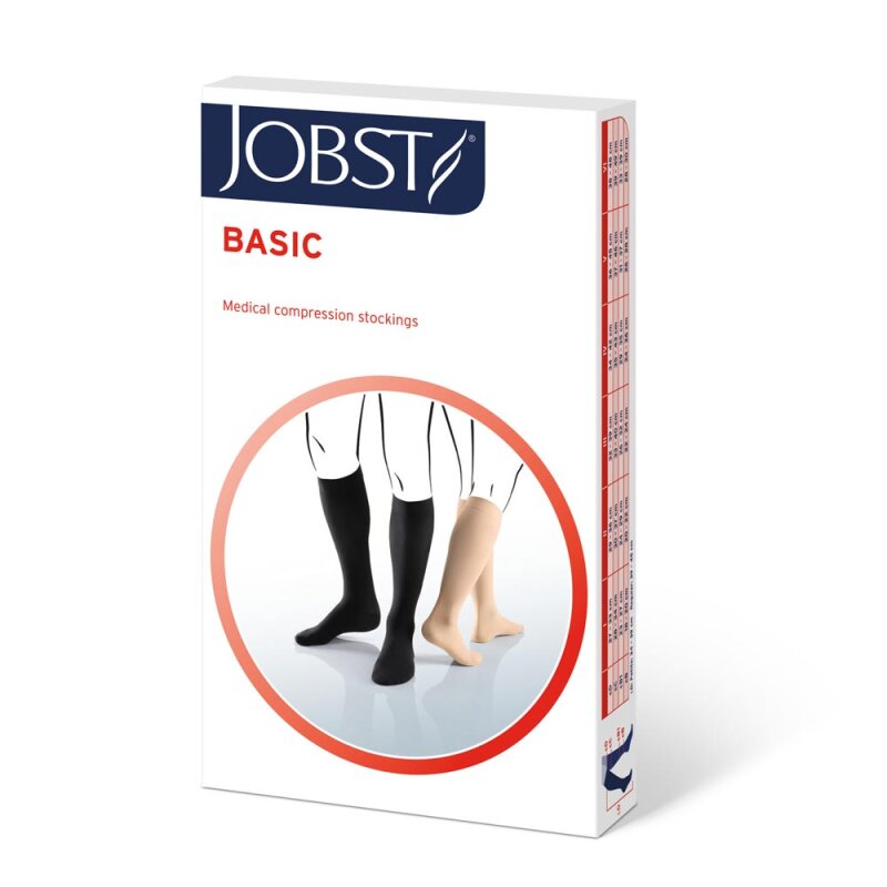JOBST BASIC podkolanówki REGULAR, AD, otwarte palce, klasyczne, CCL1, Kolor cielisty rozm. V (7956900004)