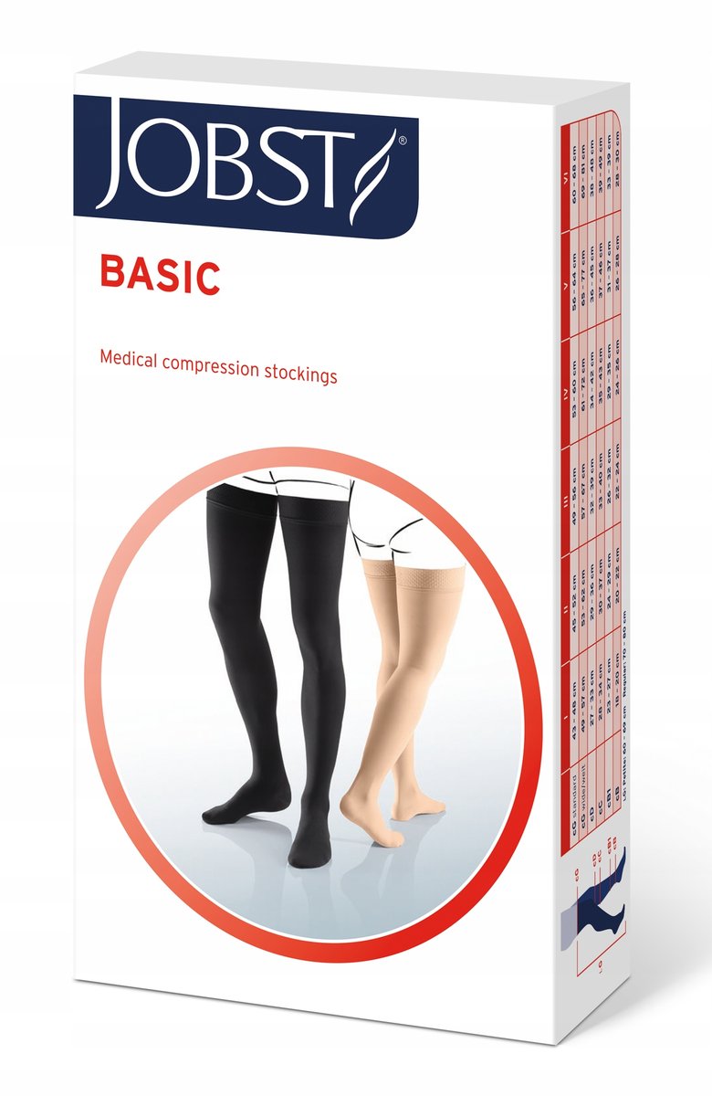 JOBST BASIC pończochy REGULAR, AG, otwarte palce, CCL2, Kolor cielisty rozm. IV (7950300003)