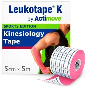 LEUKOTAPE K by Actimove Sports Edition 5cmx5m Pink  (6507824)   (k=24)