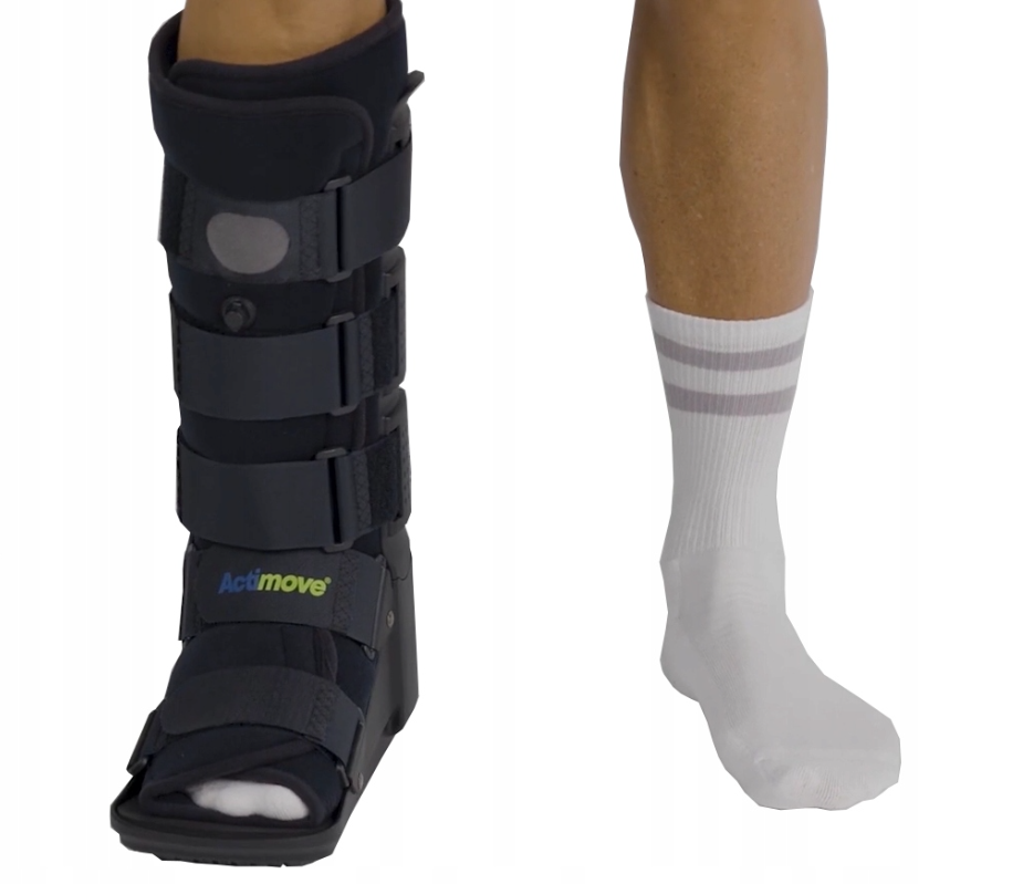 ACTIMOVE PRO  Orteza na goleń i stopę  WYSOKI Otwarte Palce   rozm. XL  czarny  (7627259)   (k=16)