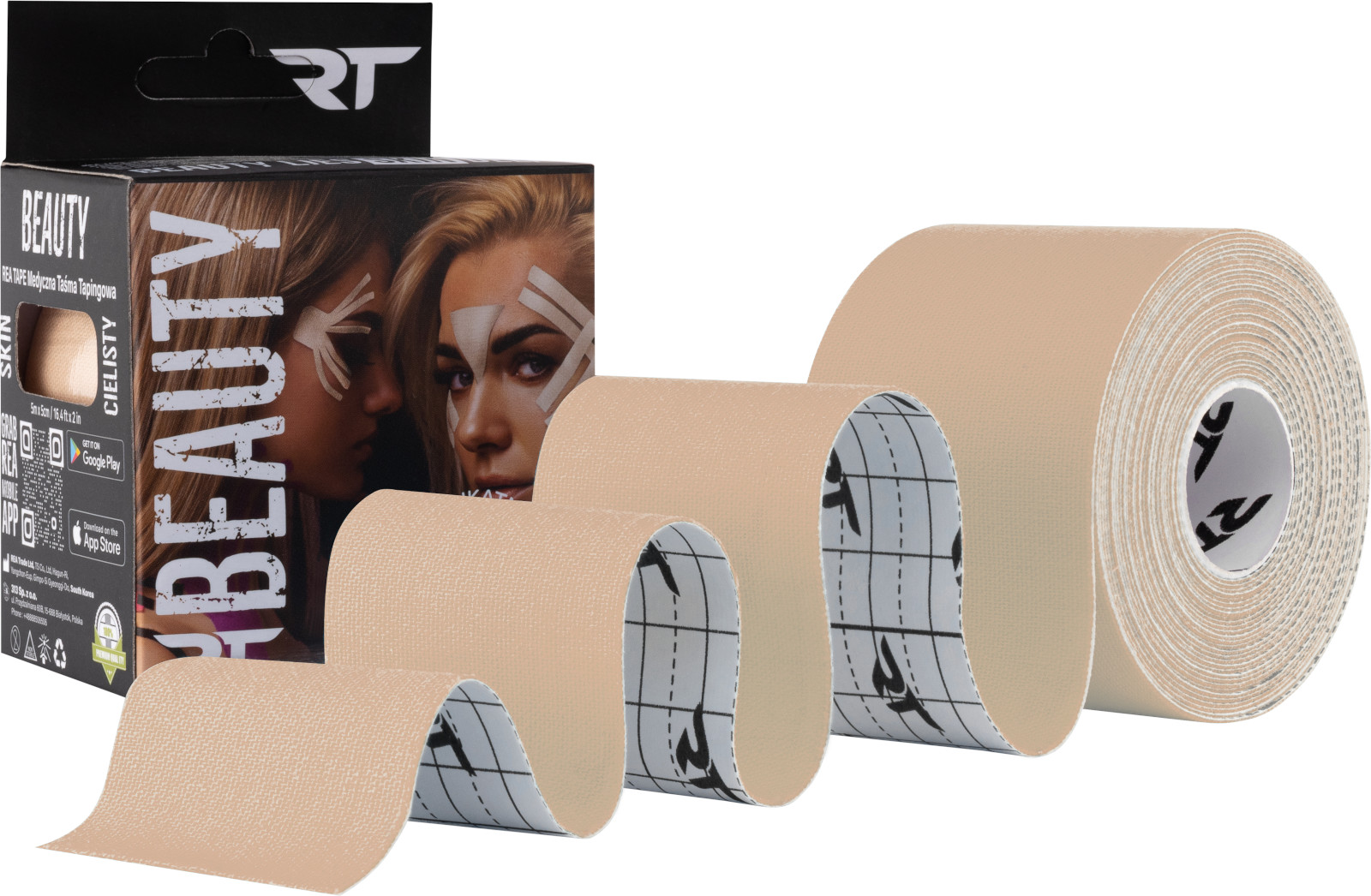 REA TAPE  Beauty (Cielisty)  5x5cm  1szt   (k=6)