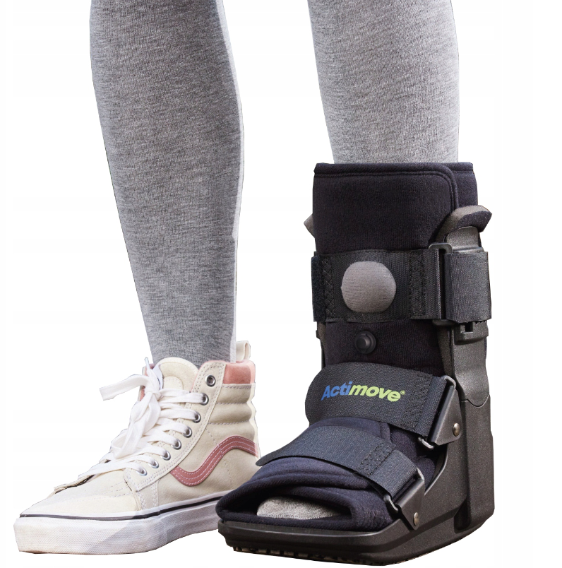 ACTIMOVE PRO  Orteza na goleń i stopę  NISKI Otwarte Palce  rozm. XL  czarny  (7627254)   (k=16)