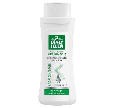 BIAŁY JELEŃ  Szampon dermatologiczny do włosów i skóry głowy ŁAGODZENIE  300ml  (k=16)