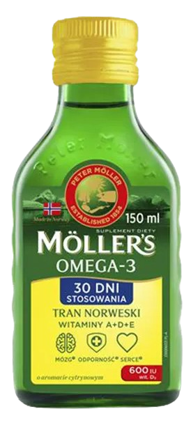 ORKLA Möller's Tran Norweski Cytrynowy 150 ml   (k=12)