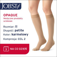 JOBST Podkolanówki Opaque Petite AD, zamknięte palce, klasa kompresji CCL2, Kolor karmelowy, rozm. II (7062600187)