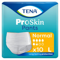 TENA PANTS PROSKIN NORMAL L '10 OTC  (żółte)  (791612)   (k=4)   (NEW)