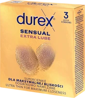 DUREX  Prezerwatywa '3  SENSUAL EXTRA LUBRICATED  (d=24)