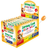 Starpharma Zdrowy Lizak Mniam-Mniam POMARAŃCZA bez cukru ( d.40szt )  k=18
