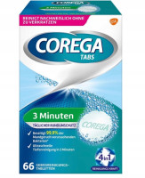 COREGA TABS 3 Minuty Tabletki czyszczące do protez zębowych  66szt   (import)   (k=24)