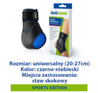 ACTIMOVE SE  Stabilizator stawu skokowego ze skrzyżowanymi pasami, regulowany  rozm. Uniwersalny  czarny  (7561130)