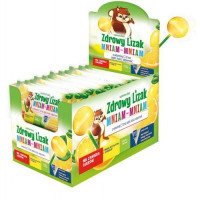 Starpharma Zdrowy Lizak Mniam-Mniam CYTRYNA bez cukru (kulka) ( d.40szt )   k=18