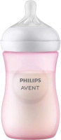 AVENT  Responsywna Butelka NATURAL  różowa   260ml   (SCY903/11)