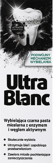 AFLOFARM ULTRABLANC wybielająca czarna pasta do zębów z węglem 75 ml (k=24)