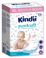 KINDII  Podkłady jednorazowe Pure&Soft  10szt  (60x90cm)   (k=8)