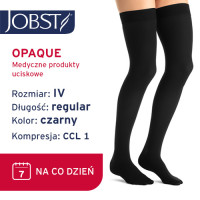 JOBST Pończochy Opaque, zamknięte palce, klasa kompresji CCL1, Kolor Czarny, rozm. IV (7061700288)