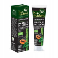 BIO MADENT  konopna, wybielająca pasta do zębów z węglem drzewnym i papają  100ml (k=12)