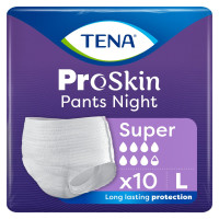 TENA PANTS PROSKIN SUPER NIGHT L '10 OTC  (793676)   (k=4)   (NEW)