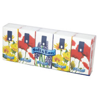 #DELI REGINA  Chusteczki Higieniczne Soft & Easy KWIATY  3 warst. 10   (k=24)