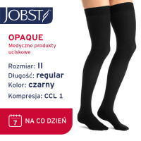 JOBST Pończochy Opaque, zamknięte palce, klasa kompresji CCL1, Kolor Czarny, rozm. II (7061700286)
