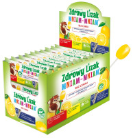 Starpharma Zdrowy Lizak Mniam-Mniam CYTRYNA bez cukru (łezka) ( d.40szt )   k=18