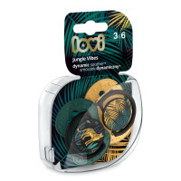 LOVI  Smoczek silikonowy dynamiczny  3-6m  2szt  Jungle Vibes Boy   (22/902boy)