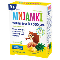 Starpharma Mniamki Witamina D3 500 j.m. 60 pastylek (k=50)