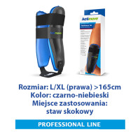 ACTIMOVE PRO  TALOBRACE AIR  Orteza stawu skokowego z powietrznymi poduszkami pneumatycznymi  rozm. L/XL (prawa)  czarny  (7311919)