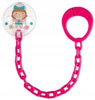 CANPOL Łańcuszek do Smoczka Toys  Różowy   (10/889_pin)