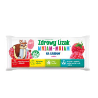 Starpharma Zdrowy Lizak Mniam-Mniam NA GARDŁO MALINA bez cukru  1szt  (łezka)   ( d=40)