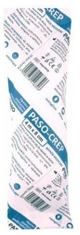 PASO-CREP  Opaska elastyczna podtrzymująca  4m x 8cm  1szt
