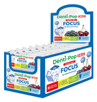 #Starpharma Denti-Pop Uczeń Lizak Focus bez cukru JAGODA-WIŚNIA (d.40szt)  k=18