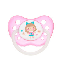 CANPOL Smoczek do uspokajania silikonowy anatomiczny  Toys  0-6m   (23/256) mix