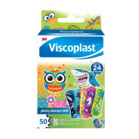 3M VISCOPLAST  Plastry dziecięce MIX 2 rozmiary   pudełko  50szt   (k=12)