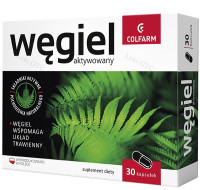 +#^COLFARM  Węgiel Aktywowany 30 kapsułek (Display - 12)